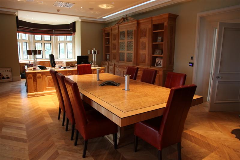 Burr Oak Meeting Table