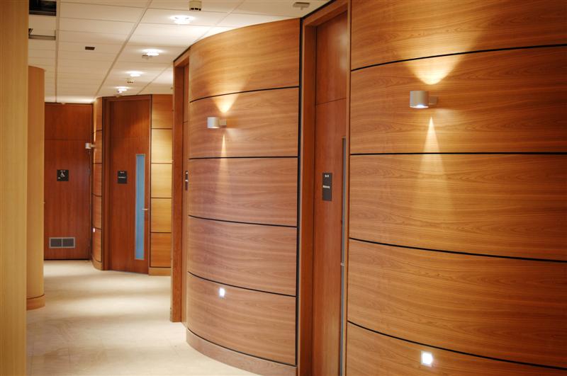 Veneered Curved Wall Panels Marina Dalglish Hospital Ward